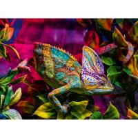 Colourful Animals Chameleon 500pc Jigsaw Puzzle Extra Image 1 Preview